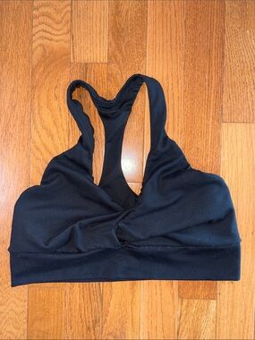 Victoria's Secret Black Racerback Sports Bra Medium